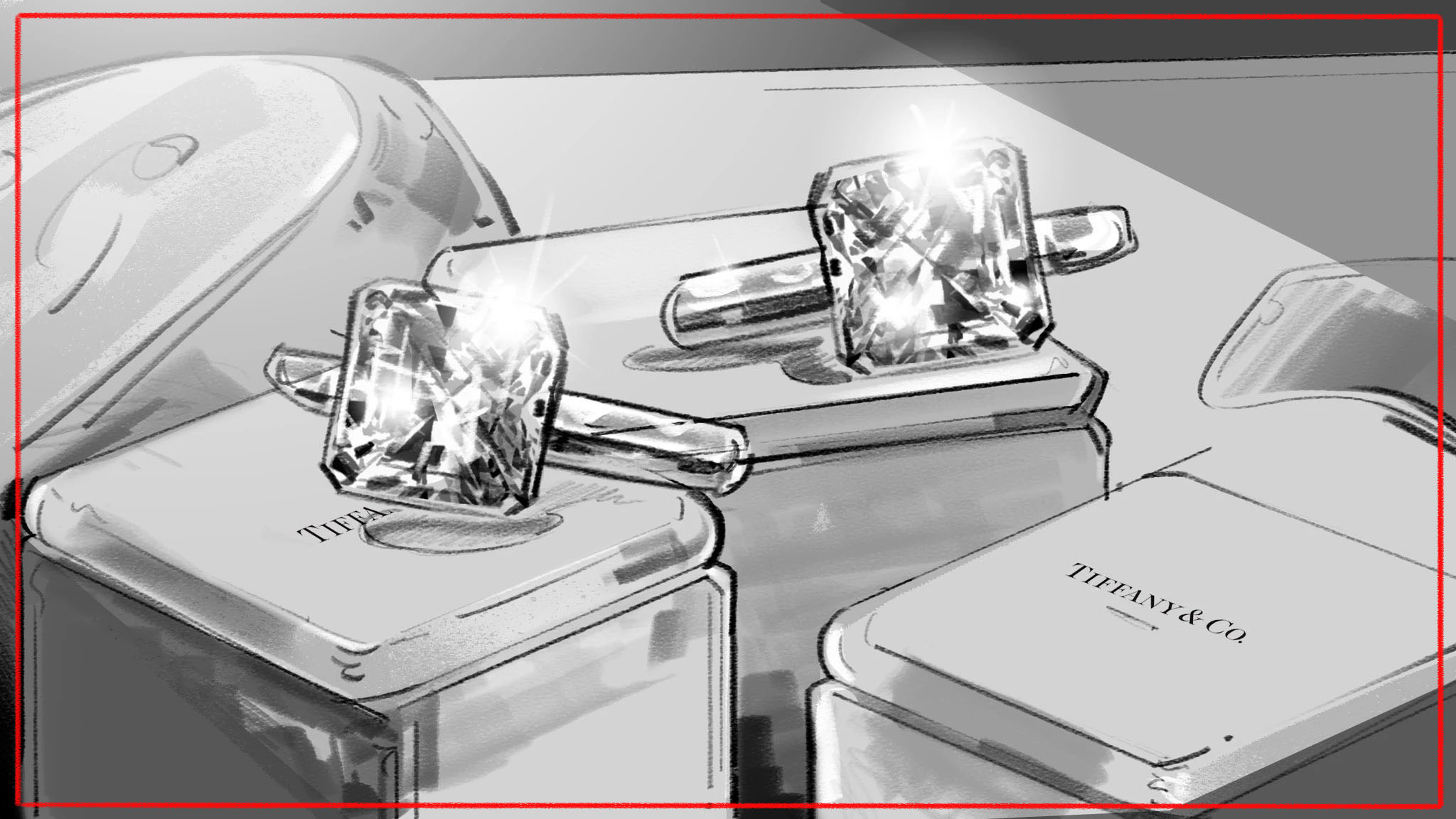 Storyboard concept art - visual development illustration