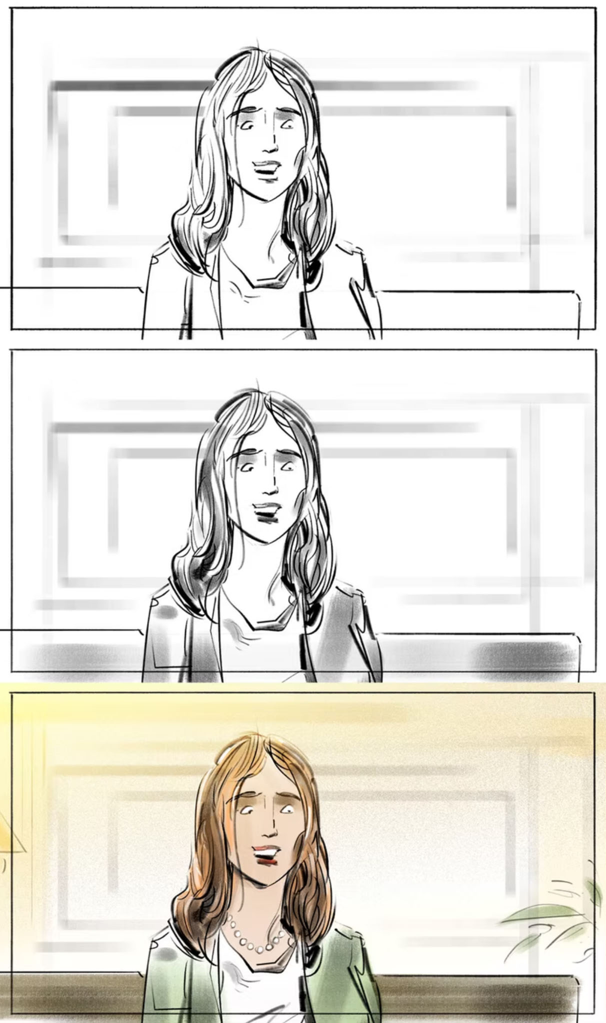 UK storyboard design - freelance illustration for film