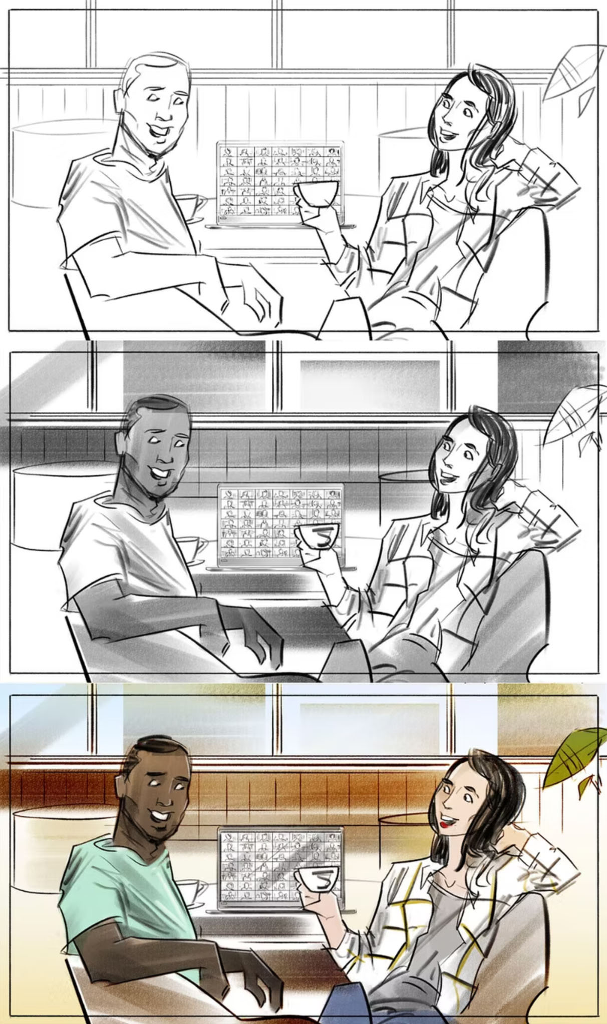 Storyboard artist South East England - local creative services