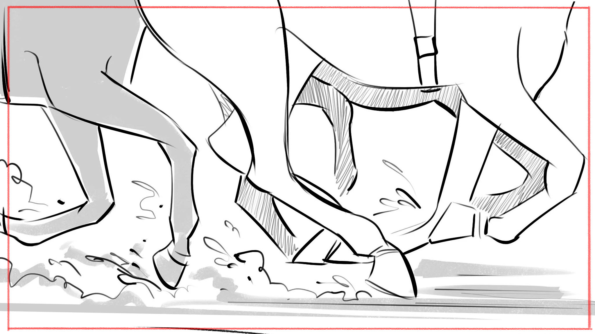 Film pre-production storyboards - director storyboard artist