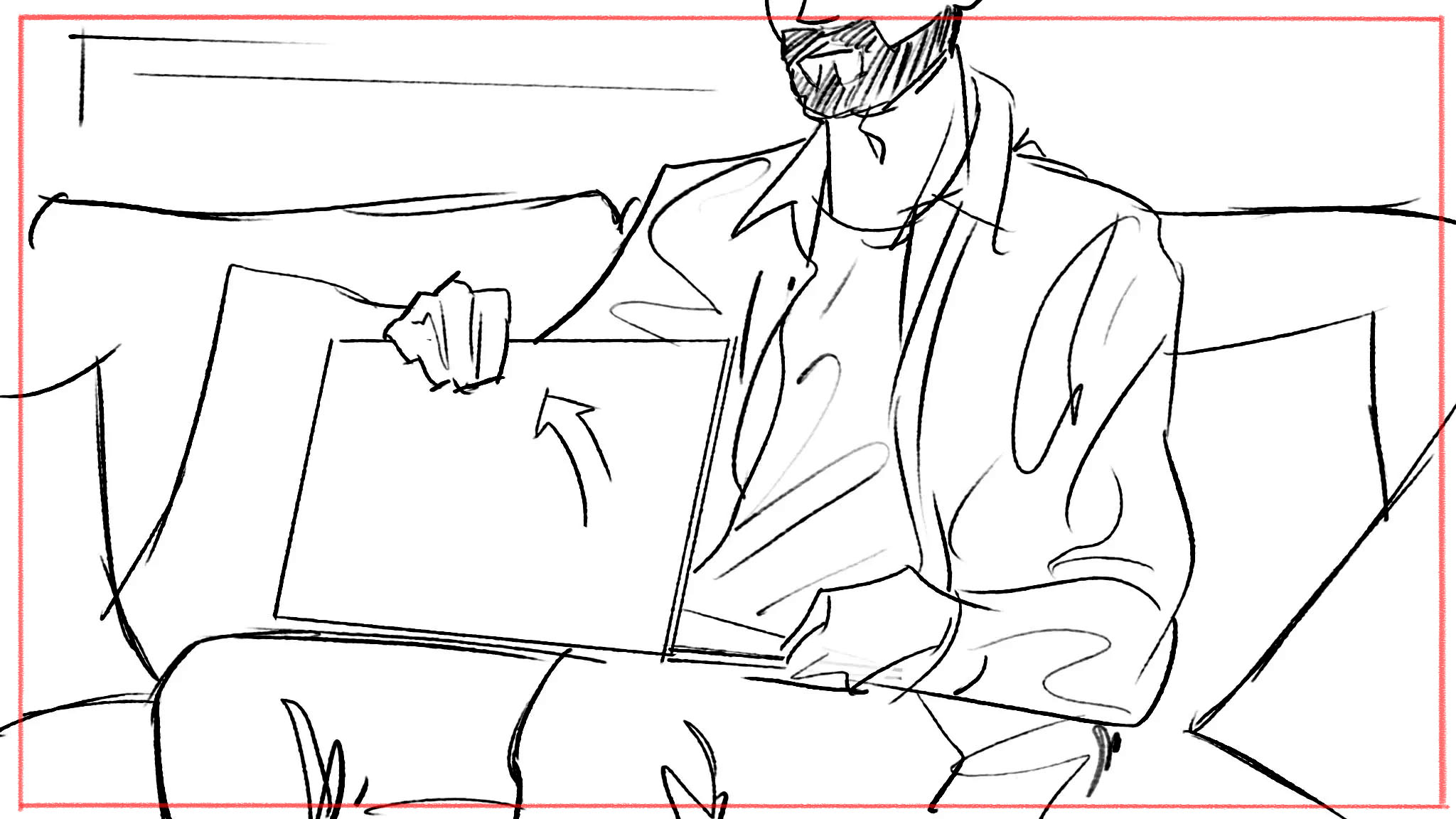 UK storyboard illustration - film and TV pre-visualisation