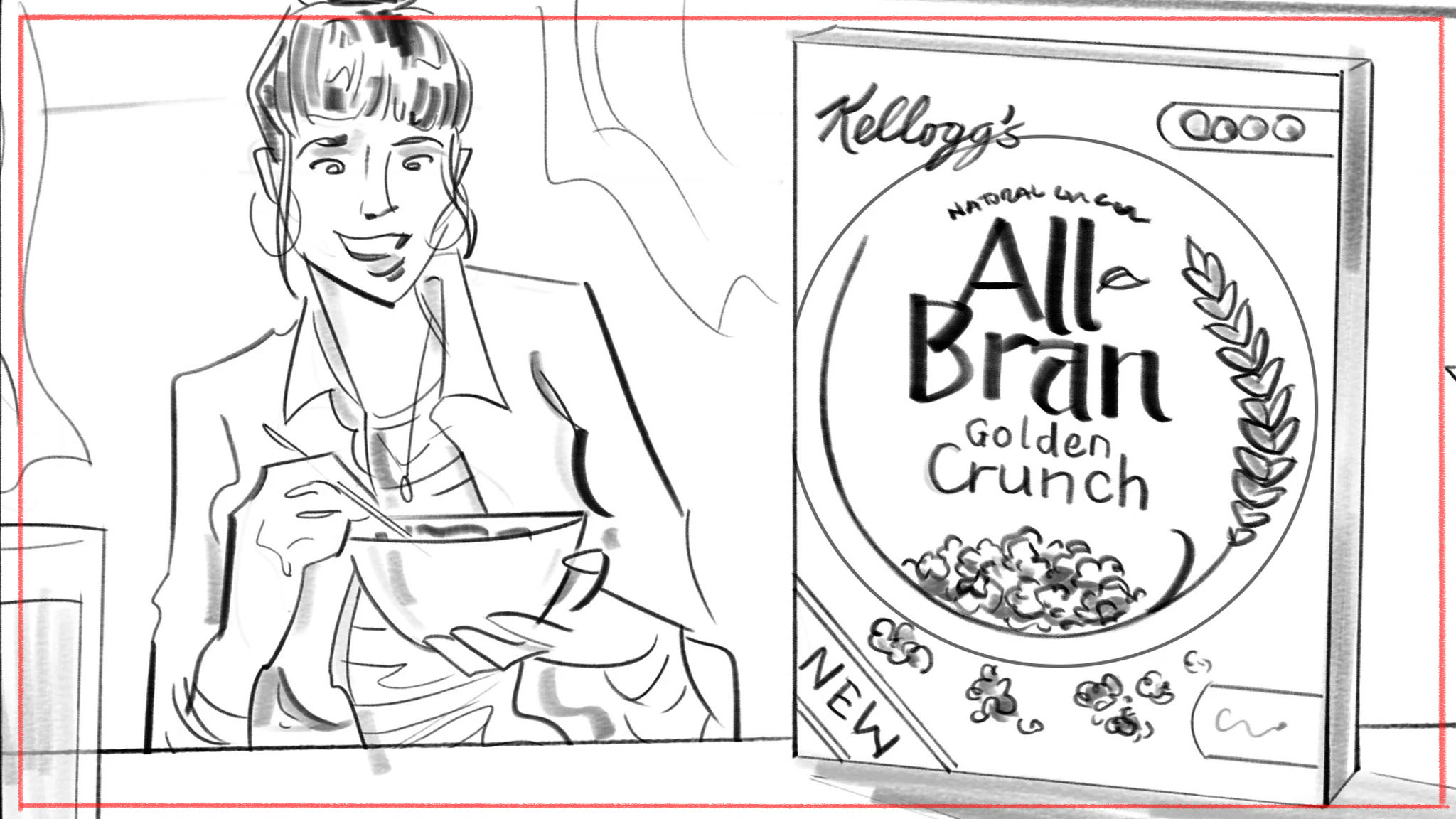 Film storyboard artist - production storyboard frames