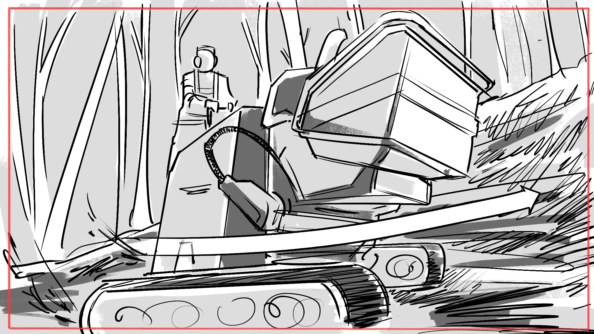 Television storyboard artist - TV production pre-vis artwork