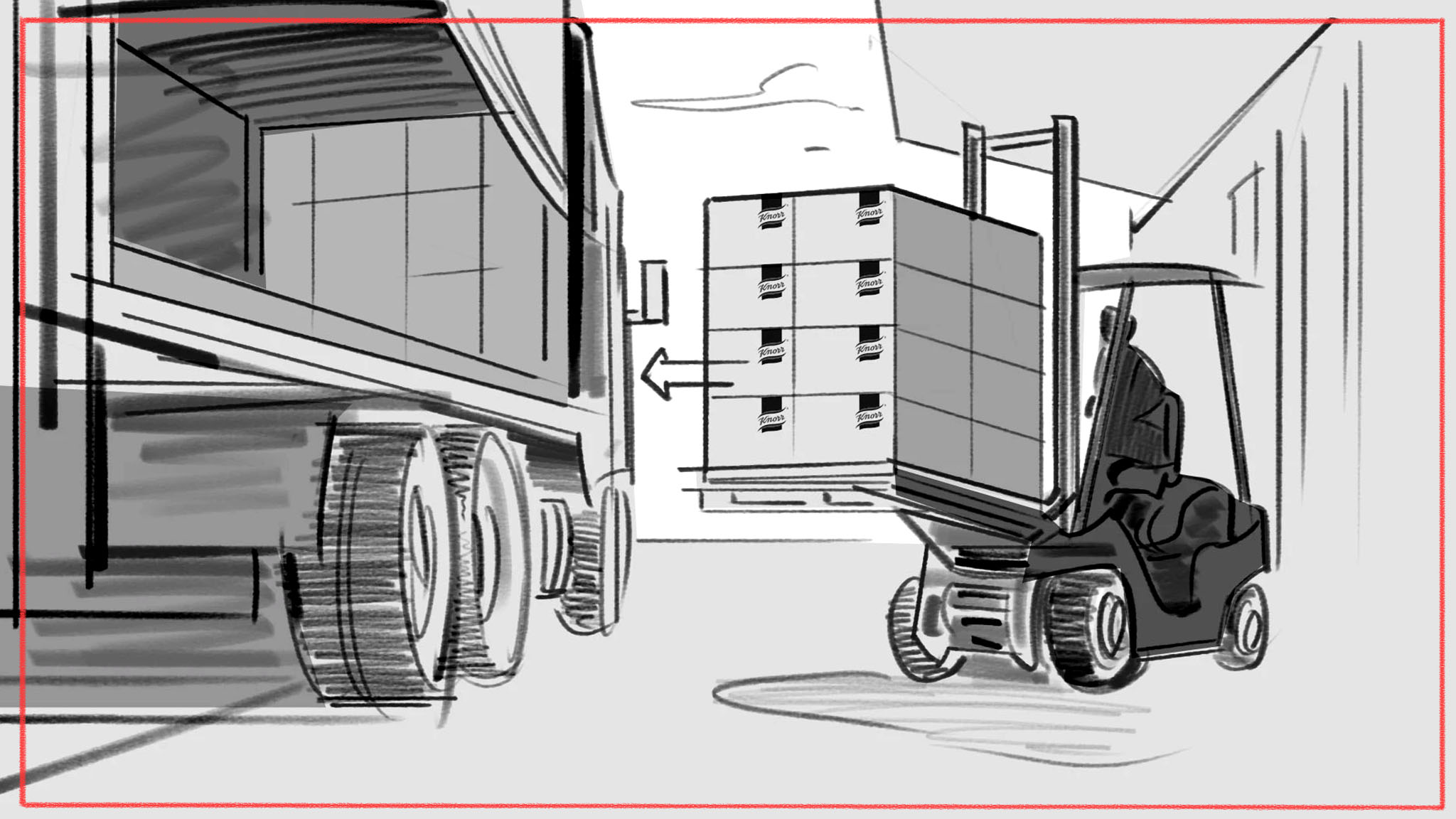 Creative storyboard illustration - UK freelance artist portfolio