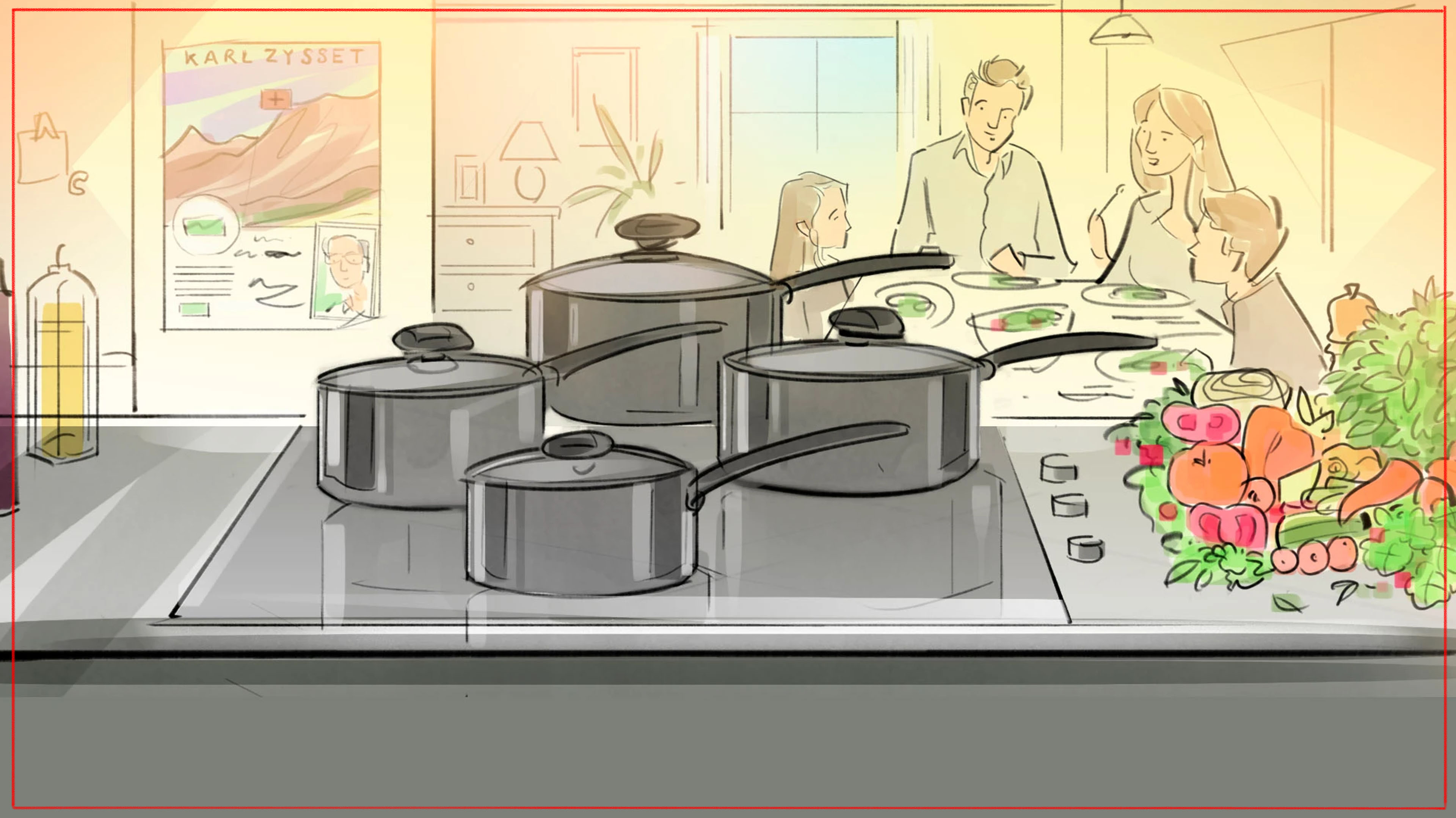 Storyboard for music videos - visual narrative illustration