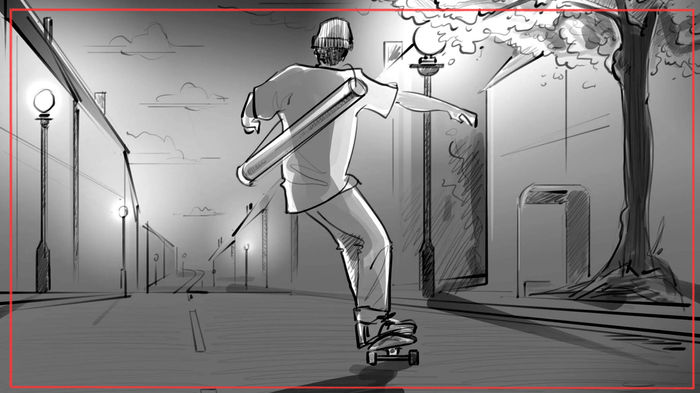 Film pre-production storyboards - director storyboard artist
