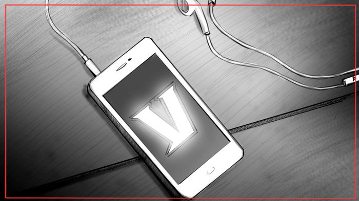 Advertising storyboard frames - commercial production artwork