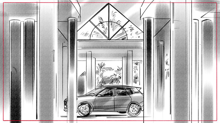 Storyboard concept art - visual development illustration