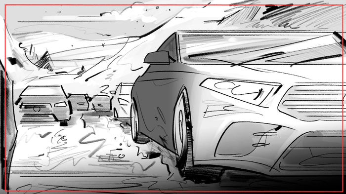 Storyboard artist for hire - cinematic pre-production artwork