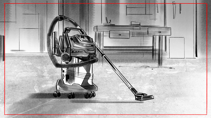 Hand-drawn storyboard art - traditional illustration techniques