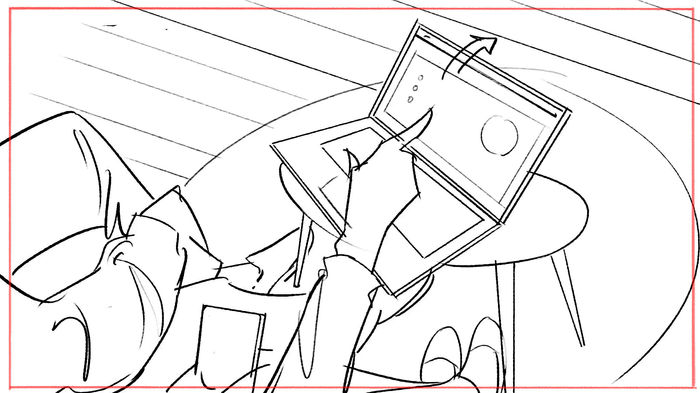 Storyboard illustration for corporate video - business storytelling