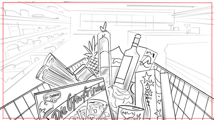 Storyboard illustration for corporate video - business storytelling