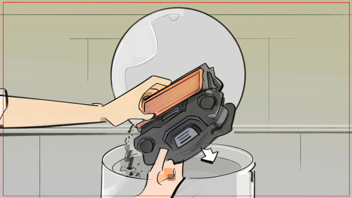 Colour storyboard illustration - full-colour production art