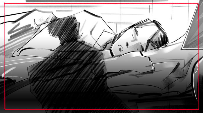 Hand-drawn storyboard art - traditional illustration techniques