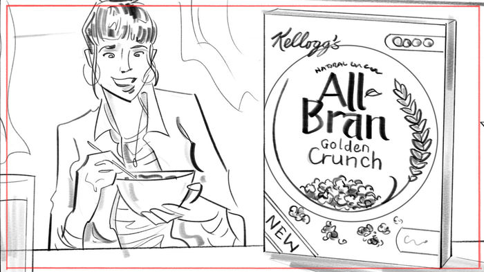 Hand-drawn storyboard art - traditional illustration techniques