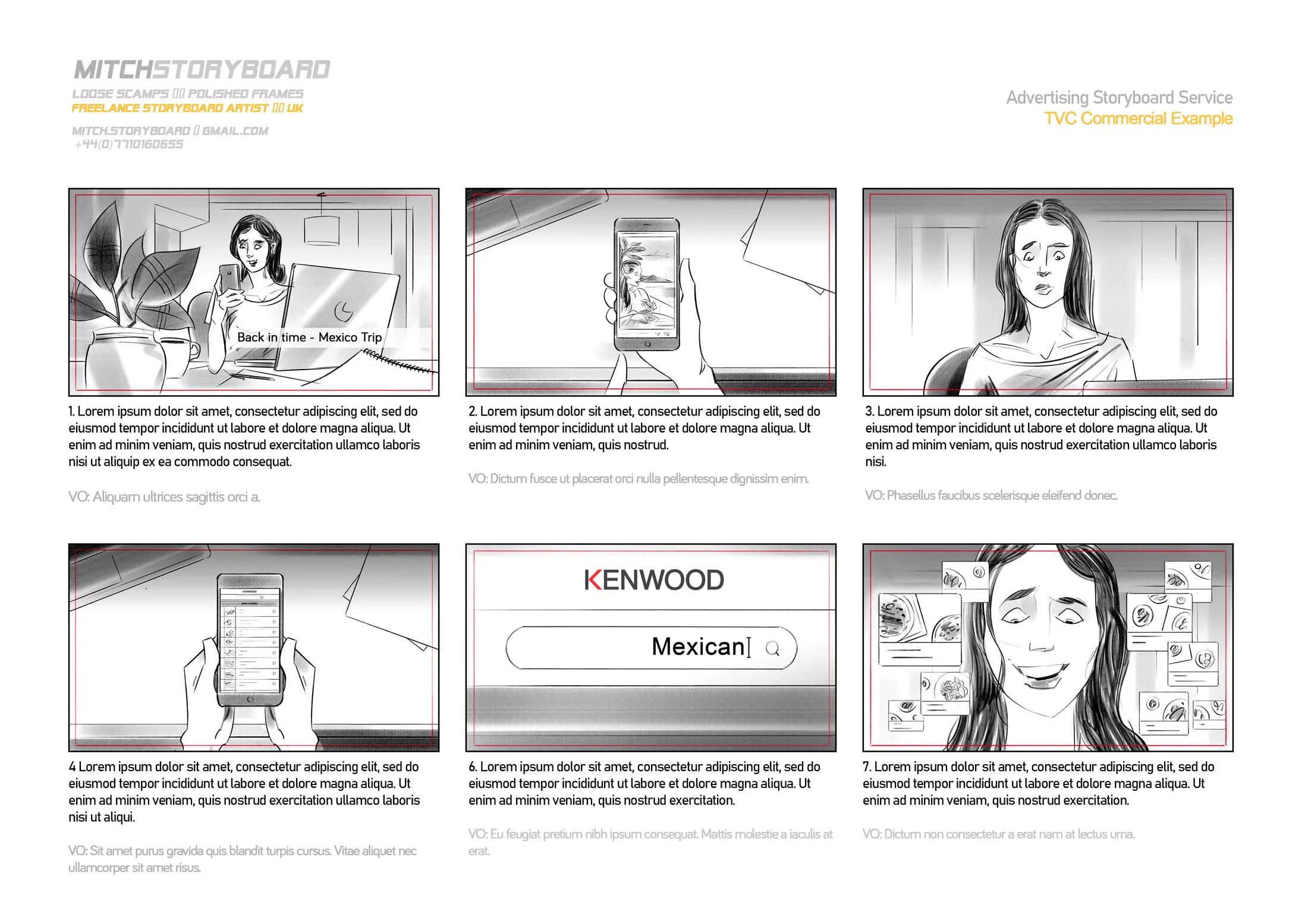 full page storyboard art – shot-by-shot pre-visualisation by Storyboard-Artist.co.uk (page 10)