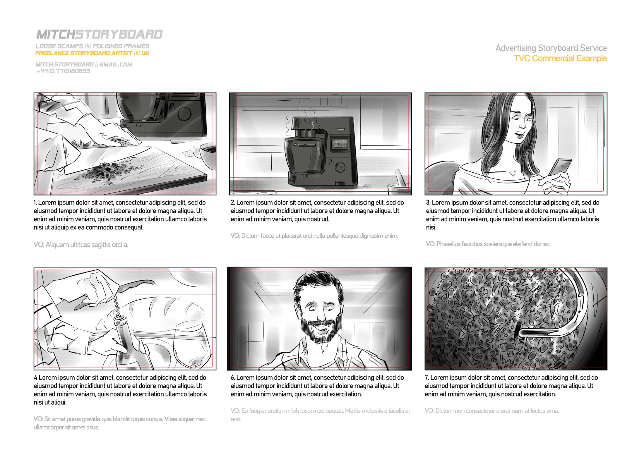 full page storyboard art – shot-by-shot pre-visualisation by Storyboard-Artist.co.uk (page 15)