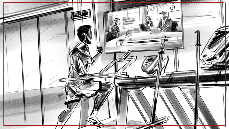 storyboard artist for advertising – cinematic storyboard frame by Storyboard-Artist.co.uk