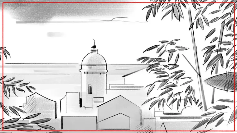 hire a storyboard artist – film and advertising storyboard panel by Storyboard-Artist.co.uk