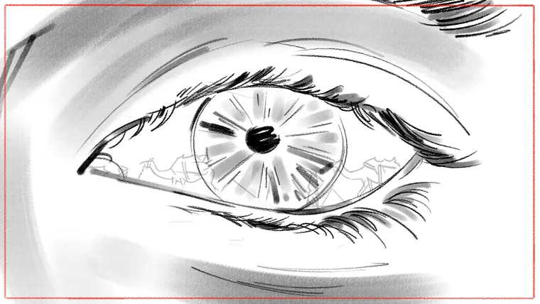 advertising storyboard design – tonal greyscale storyboard illustration by Storyboard-Artist.co.uk