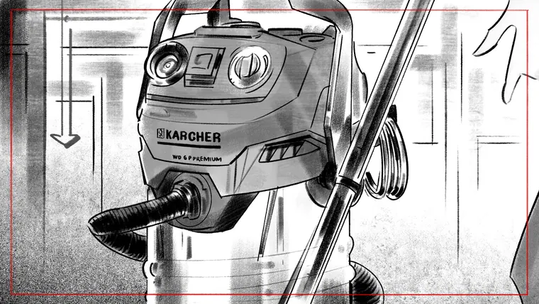 hire a storyboard artist – tonal greyscale storyboard illustration by Storyboard-Artist.co.uk